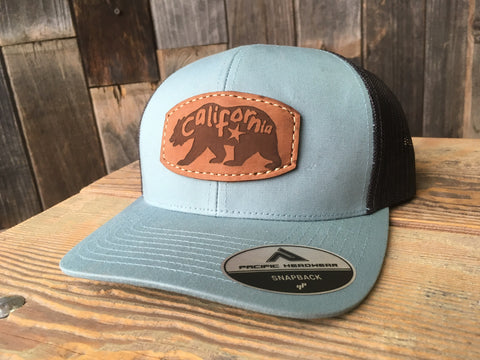 California Leather Patch Hat